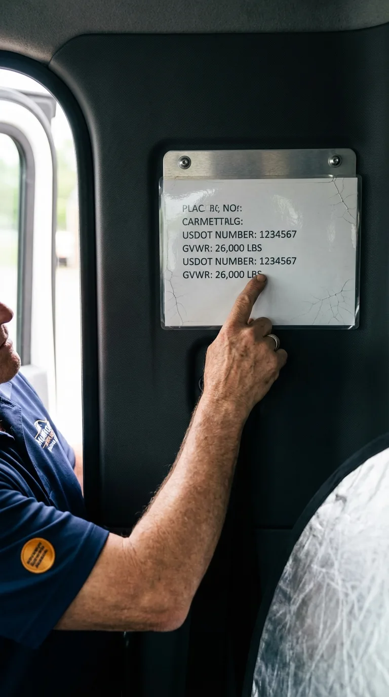USDOT licensing placard verification in Wahoo